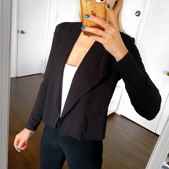 🖤 ZERO BLACK CASUAL BLAZER JACKET! - Picture 3 of 9